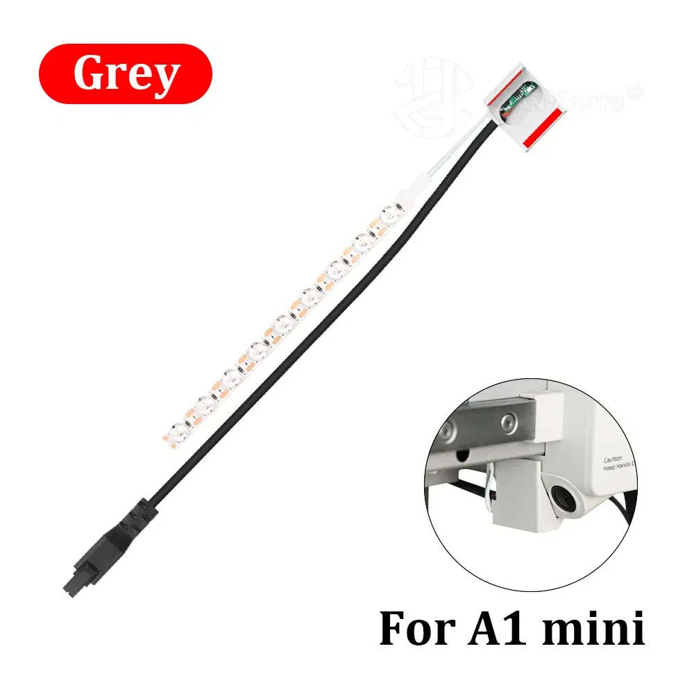 Color: WHITE - For A1/A1 Mini LED Light New upgrade Induction control 6500K High Brightness Lighting Heat-Resistant Durability 3D printer