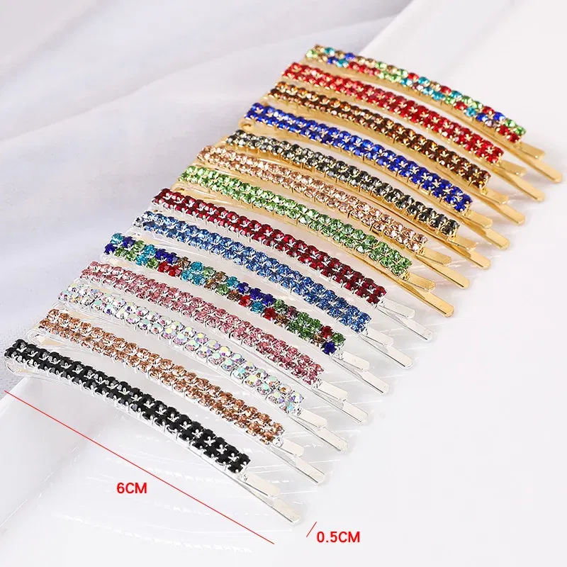 Color: Pink, Ships From: CHINA - 2020 New Elegant Rhinestone Hairpins Women Girls Hair Clips Pin Accessories Hair Ornaments Hairclip Hairgrip Barrettes Headdress