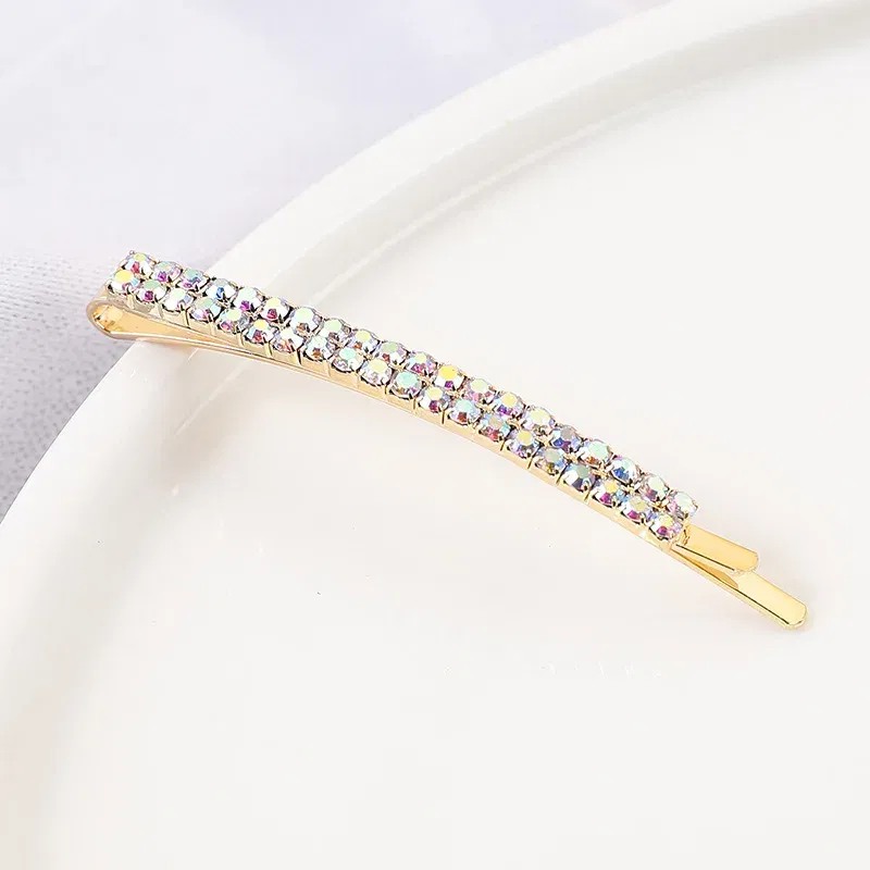 Color: Pink, Ships From: CHINA - 2020 New Elegant Rhinestone Hairpins Women Girls Hair Clips Pin Accessories Hair Ornaments Hairclip Hairgrip Barrettes Headdress