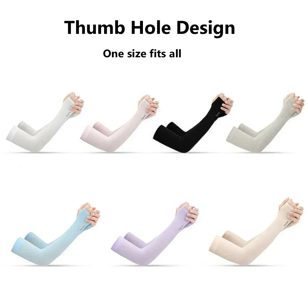 Color: GRAY - Unisex Arm Guard Sleeve Warmer Women Men Sports Sleeves Sun UV Protection Hand Cover Support Running Fishing Cycling Ski