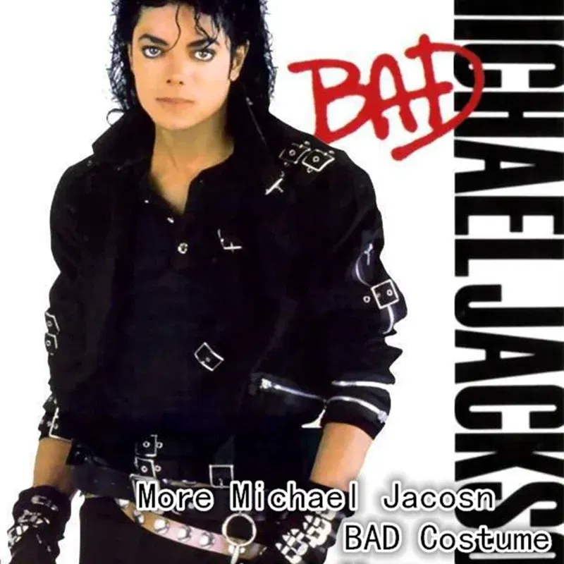 Color: green, Size: 28 - Punk Michael Jackson BAD Pants Trousers and Belt in1990'S