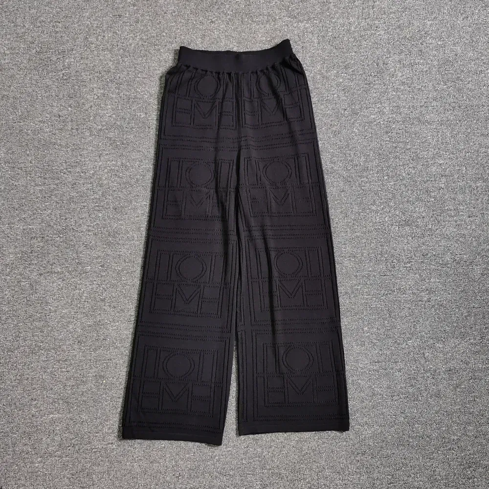 Color: black, Size: XS - LUXURY-Casual Commuter Pants for Women, High Waist, Straight Tube Pants, Spring and Summer, 2025 Hollow Camisole Skirt