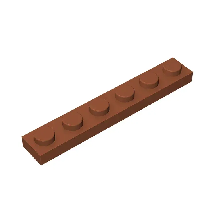 Color: Dark Blue - Gobricks GDS-505 Plate 1 x 6 compatible with lego 3666 pieces of children's DIY building block Particles Plate DIY