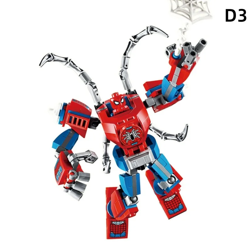 Color: black, Size: S - 28cm Marvel anime, Avengers, Captain America, Iron Man: 120PCS/piece building block toy, birthday gift for children