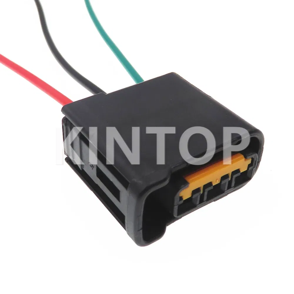 Color: Orange - 1 Set 3 Pins AC Assembly Auto Plastic Housing Connector with Wire Automotive Ignition Coil Socket For Subaru FW-C-D3F FW-C-D3F-B