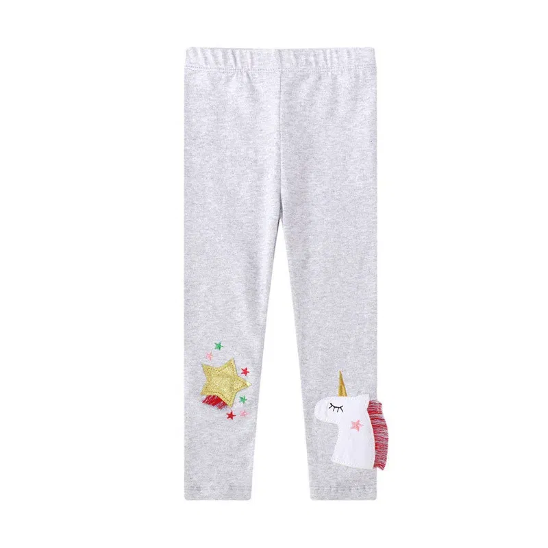 Color: Dark Grey, Kid Size: 6T - Jumping Meters New Arrival Girls Leggings Pant With Bee Embroidery Fashion Stripe Kids Skinny Pants Toddler Kids Pencil Pant