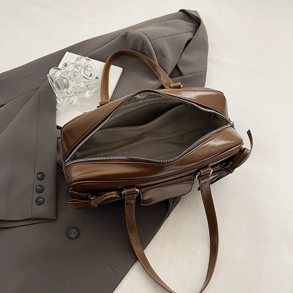Color: black, Ships From: CHINA - Stylish Women Bow Shoulder Bag in PU Leather with Multi Pockets Ideal for Casual Outings Travel and Shopping