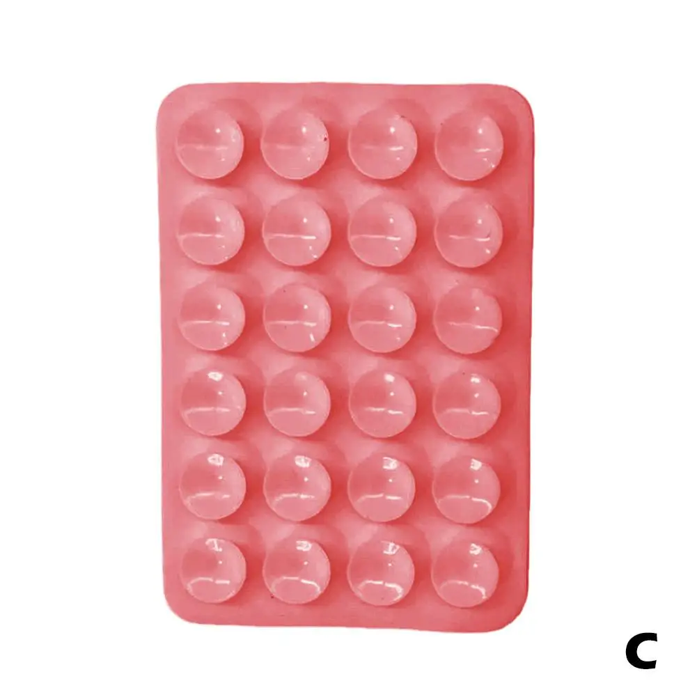 Color: Yellow, Ships From: CHINA - Multifunctional Mobile Phone Silicone Suction Cup 24 Square Mobile Phone Single-Sided Case Anti-Slip Holder Mount Suction