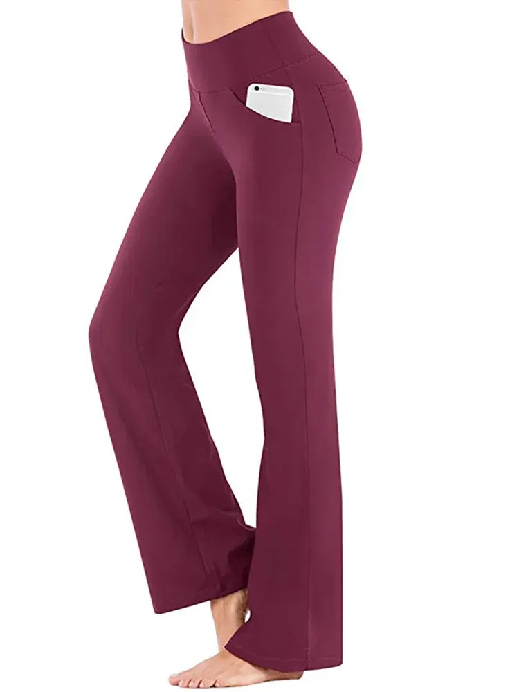 Color: Blue, Size: XL - Ogilvy Mather Solid Elegant Female Lady Women's Legs Pants Palazzo Flared Wide Killer High Waist OL Ladies Career Long Trousers