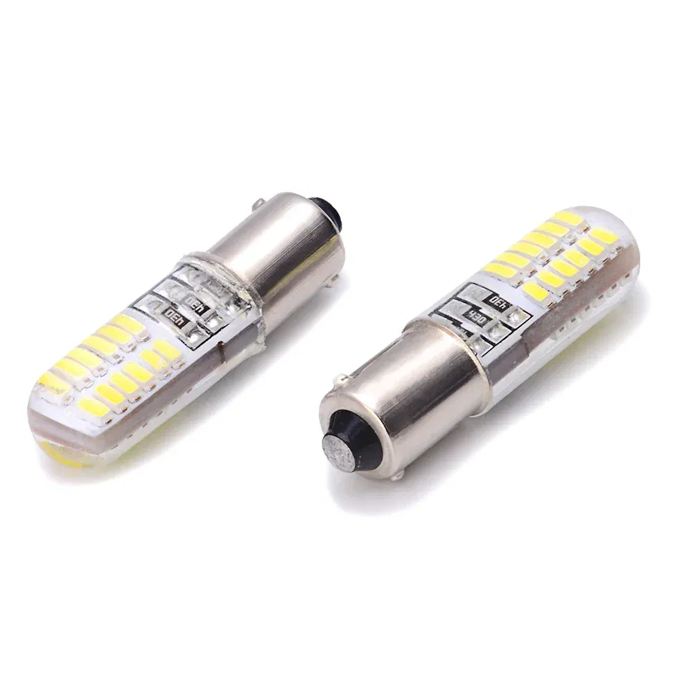 1PCS BA9S/T4W LED Silica Gel Bulb with 24SMD Wedge Marker Car Dome License Plate Light White 12V Drop Shipping Supported