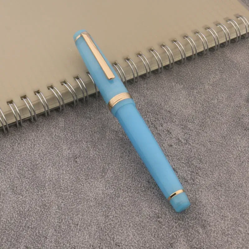 Color: Blue - JinHao 82 Fountain Pen Color match Dip in water Glass Nib Stationery Office School Supplies Ink Pens