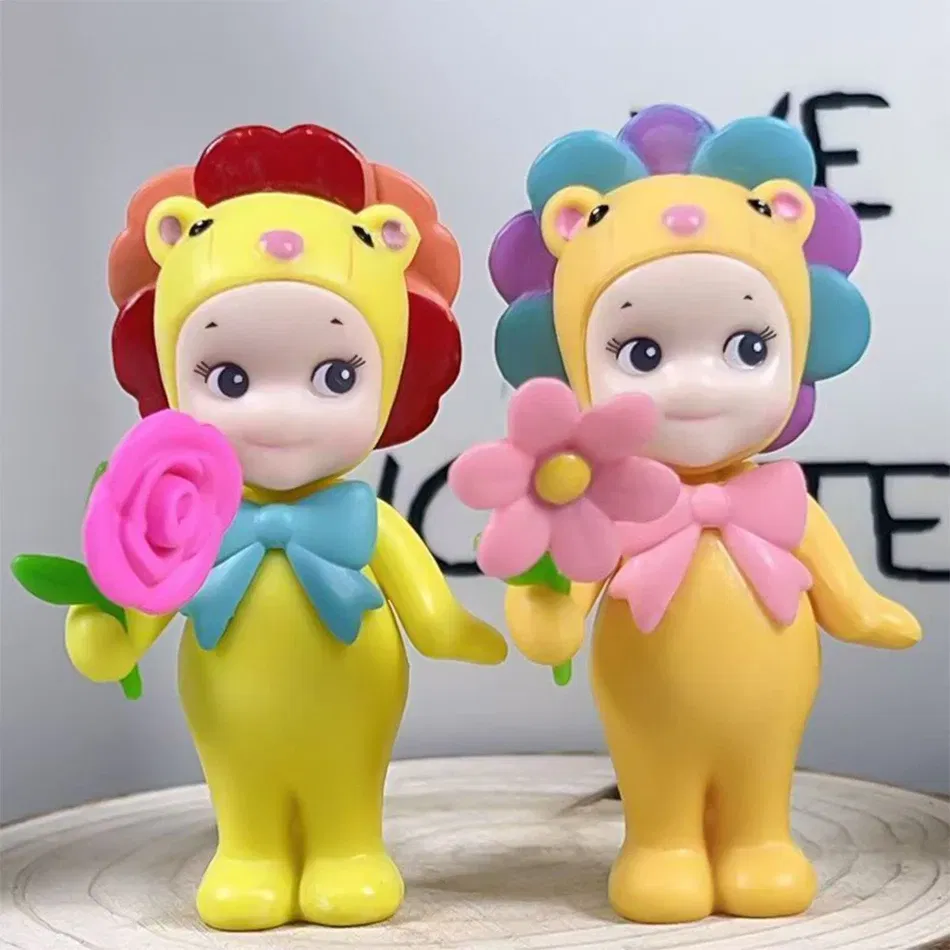 Color: Brown - Sunshine Angel Party Angel Kids Christmas Birthday Gift Flower Gift Series Tide Doll Car Decoration Cute Blind Box