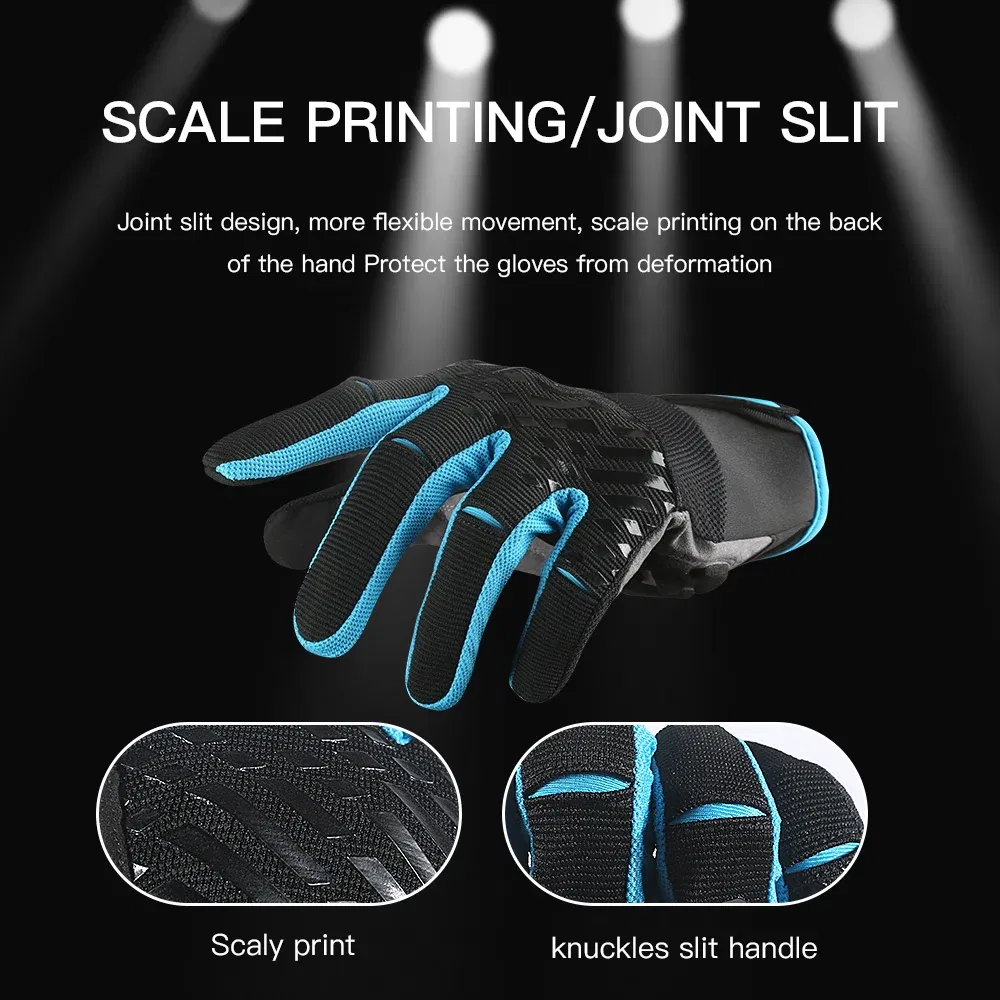 Color: WHITE, Size: M, Ships From: CHINA - Touch Screen Full Half Fingers Gel Breathable Sports Cycling Gloves MTB Road Bike Riding Racing Women Men Bicycle Gloves