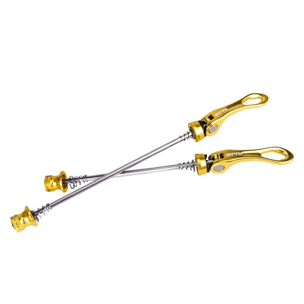 Color: WHITE, Ships From: CHINA - Parts Quick Release Skewer Skewer Anti-corrosion Bike Front Rear QR Mountain Bike Aluminum Alloy + Steel Hot New