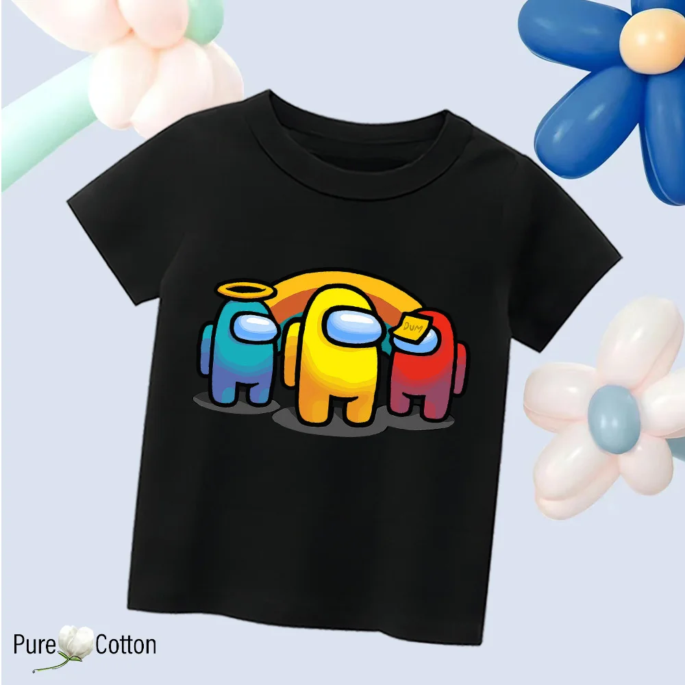 Color: SKY BLUE, Kid Size: 5 - Summer trend wear with many anime patterns sunscreen printing close to the skin cool 4-12 years old children delicate line unifo