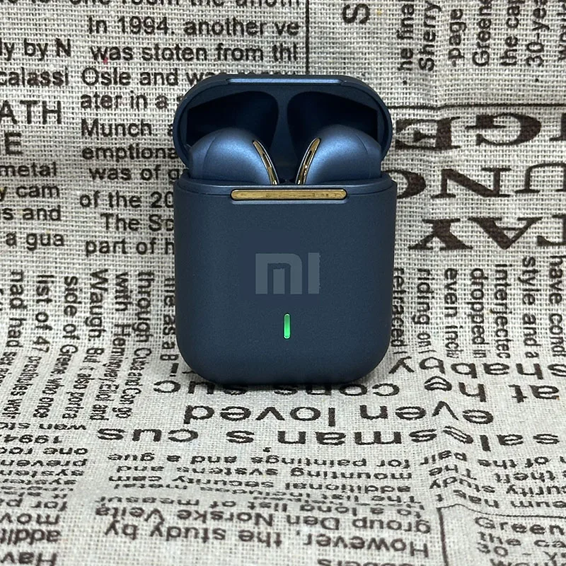 Color: Blue - Xiaomi J18 Wireless Bluetooth Headphones in-ear HiFI Stereo with Mic Bluetooth Touch Waterproof Noise Cancelling Multi-Earphones