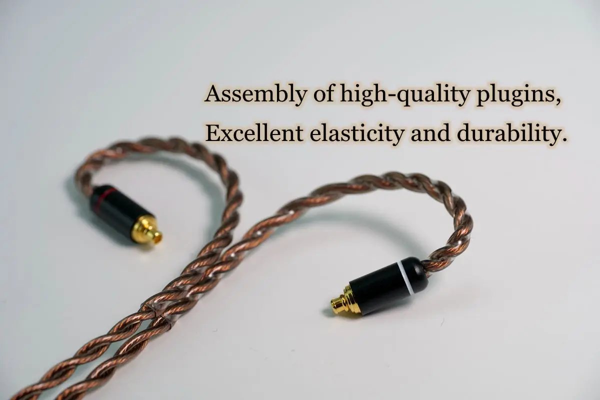 Color: CORAL - Raven series 7N OCC 2024 upgrading cable special promotion version MMCX 0.78MM IE900 N5005