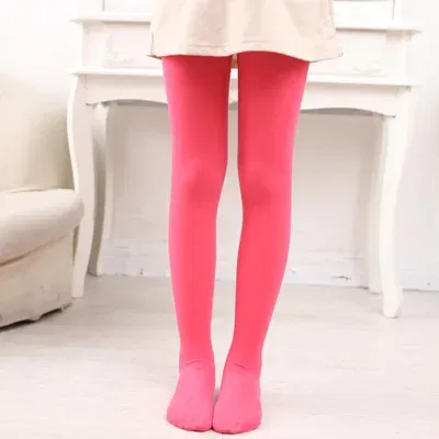 Color: Red, Size: L - 1/2/4/6/8 Pairs/lot Spring Summer Candy Kids Pantyhose Ballet Dance Tights for Girls Stocking Children Velvet Solid White