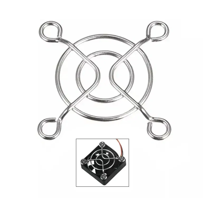 Color: WHITE - 30mm 40mm 50mm Metal Fan Guard Protective Grill For Fan