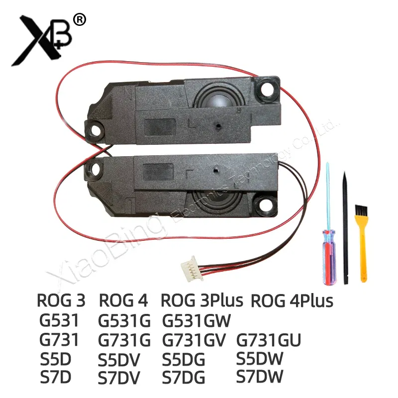 Color: Black - New 1Pair Laptop Speaker Left +Right For ASUS ROG 3 3Plus 4 4Plus G531G/W/T G531 S5D S5DV/G/W S7D S7DV/G/W G731GT/W G731G G731
