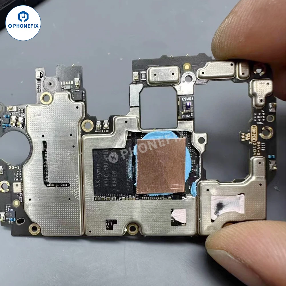Color: Blue - 0.1/0.3/0.5mm 100pcs Thin Pad Mobile Phone CPU Heat Sink Copper Sheet Thermal Conductive Pad for Motherboard Heating Dissipation