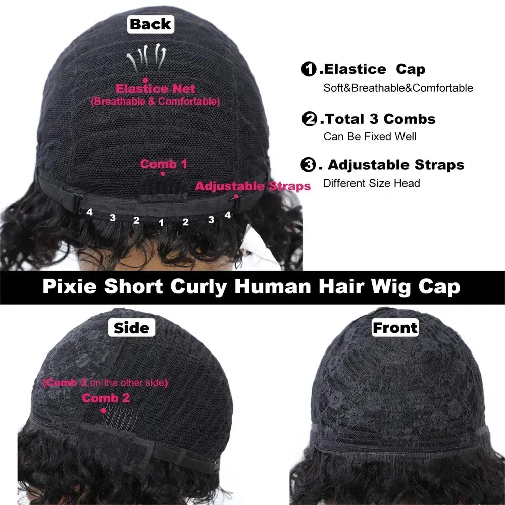 Hair Color: LYD1B/99J, Ships From: CHINA, Stretched Length: 18inches, Density: 150% - Afro Rose Curly Funmi Wigs with Bang Short Bouncy Curly Bob Wig With Bangs Machine Made Rose Curl Human Hair Wig For Black Women