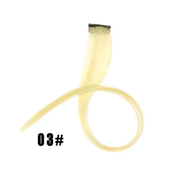 Color: 1B/30HL, Stretched Length: 22inches - 22" Long 37 Colors Synthetic Straight Hairpieces Hair Extensions Anti-flaming Clip In One Piece Synthetic Hair Extension