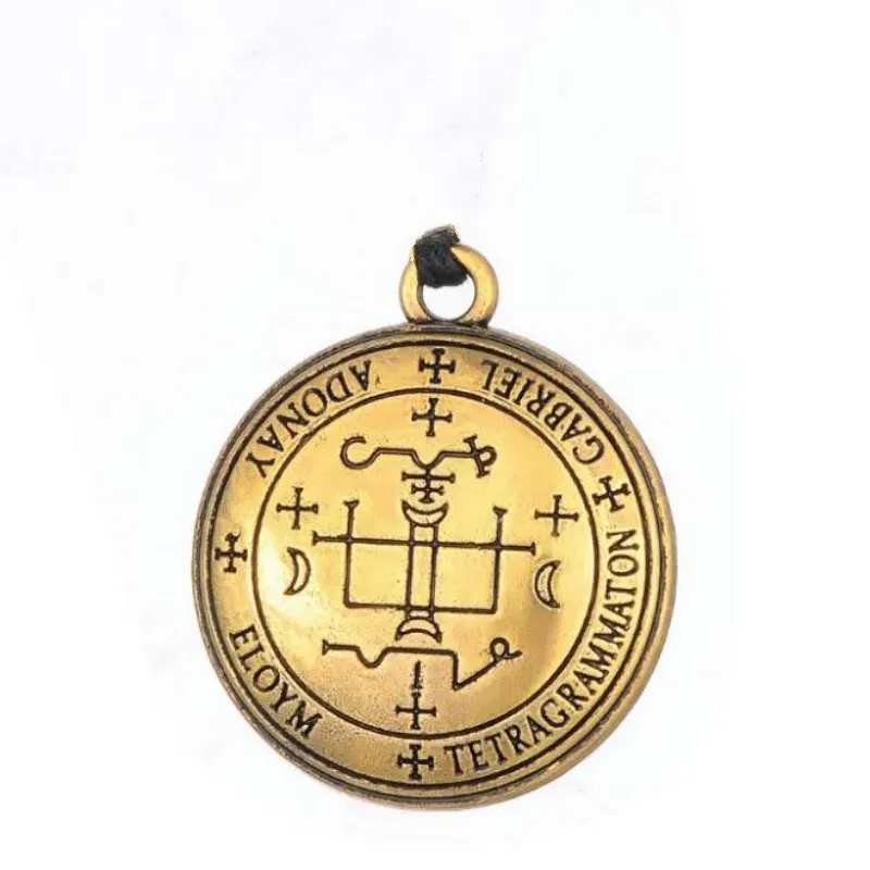 Metal color: Black Zinc Plated - Dawapara DIY Pendants for Necklace Archangel Michael Raphael Uriel Gabrie Talisman Angel Men Pendant&Necklace Women