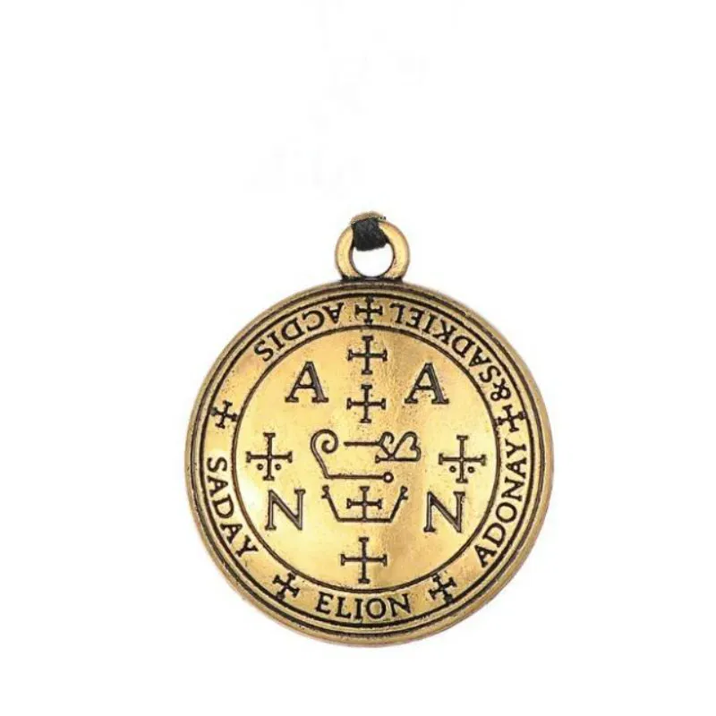 Metal color: Black Zinc Plated - Dawapara DIY Pendants for Necklace Archangel Michael Raphael Uriel Gabrie Talisman Angel Men Pendant&Necklace Women