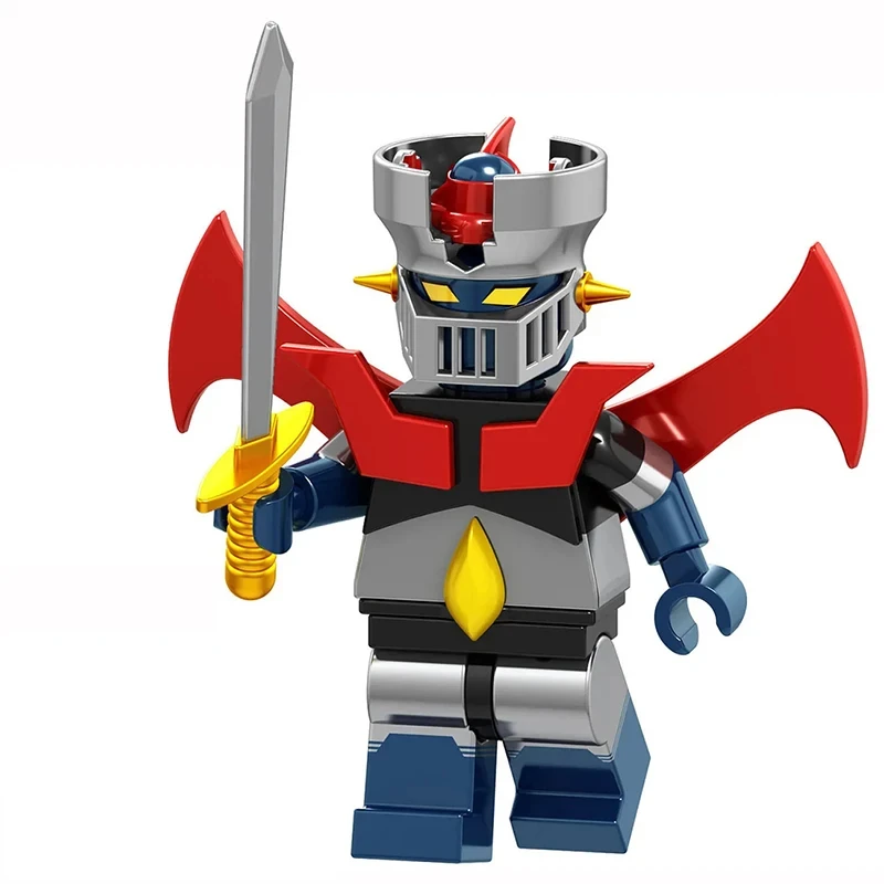 Color: Blue - Mazinger Z Beast King Animation Comics Peripheral Toys Action Figure Small Doll Anime Collection Model Cool Gifts Assembling toy