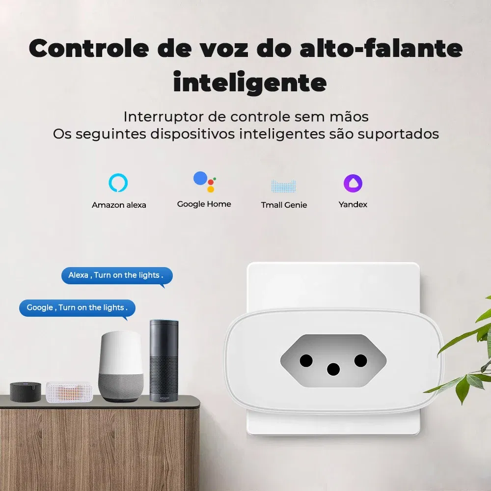 Color: BROWN, Standard: UK Plug, Ships From: CHINA - Tuya Smart Plug WiFi/Zigbee 16A Brasil Version APP Power Monitor Socket Timing On/Off Voice Control Works With Alexa Google Home