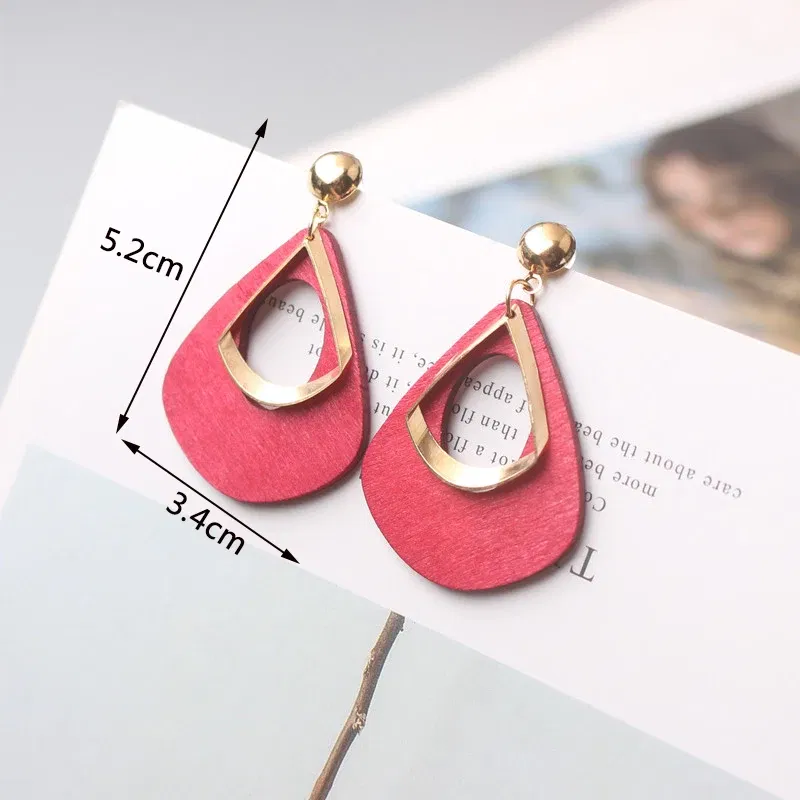 Metal Color: black chrome - 2024 New Rose Red Flower Hanging Earrings for Women Love Heart Blooming Florals Cute Lovely Female Ear Jewelry brincos new