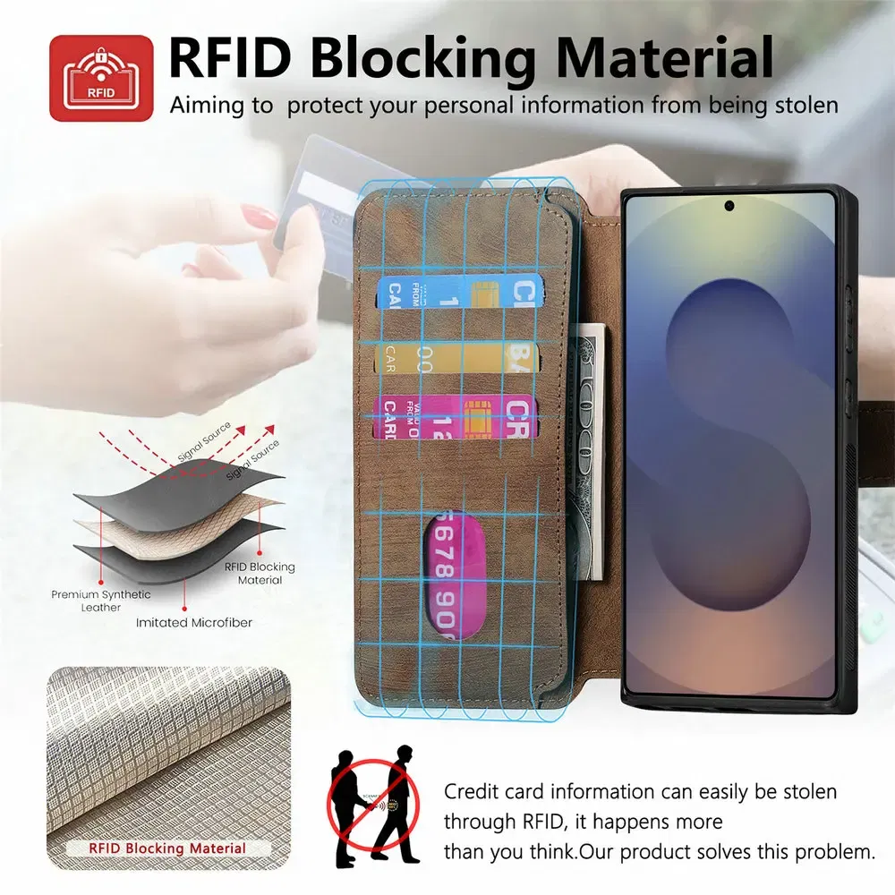 Color: Pink, Material: Plastic - Detachable 2IN1 Leather Card Funda for Xiaomi Poco F7 X7 M7 Pro 5G Luxury Case Magnetic Wallet Etui Poco X7 Pro F 7 Ultra Cover