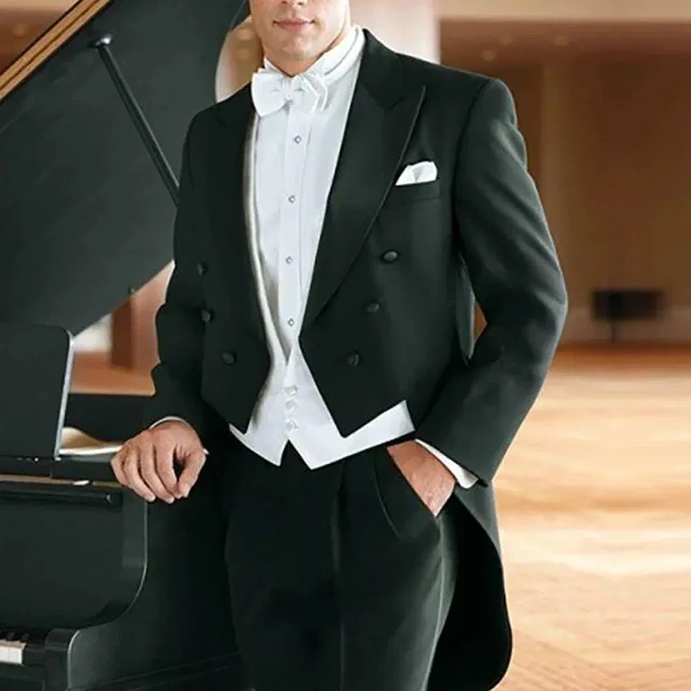 Color: MULTI, Size: XXL - Italy Style Aristocratic Men Suit Three Pieces(Jacket+Pants+Vest) Hot-selling High-quality Double Breasted Male Clothing