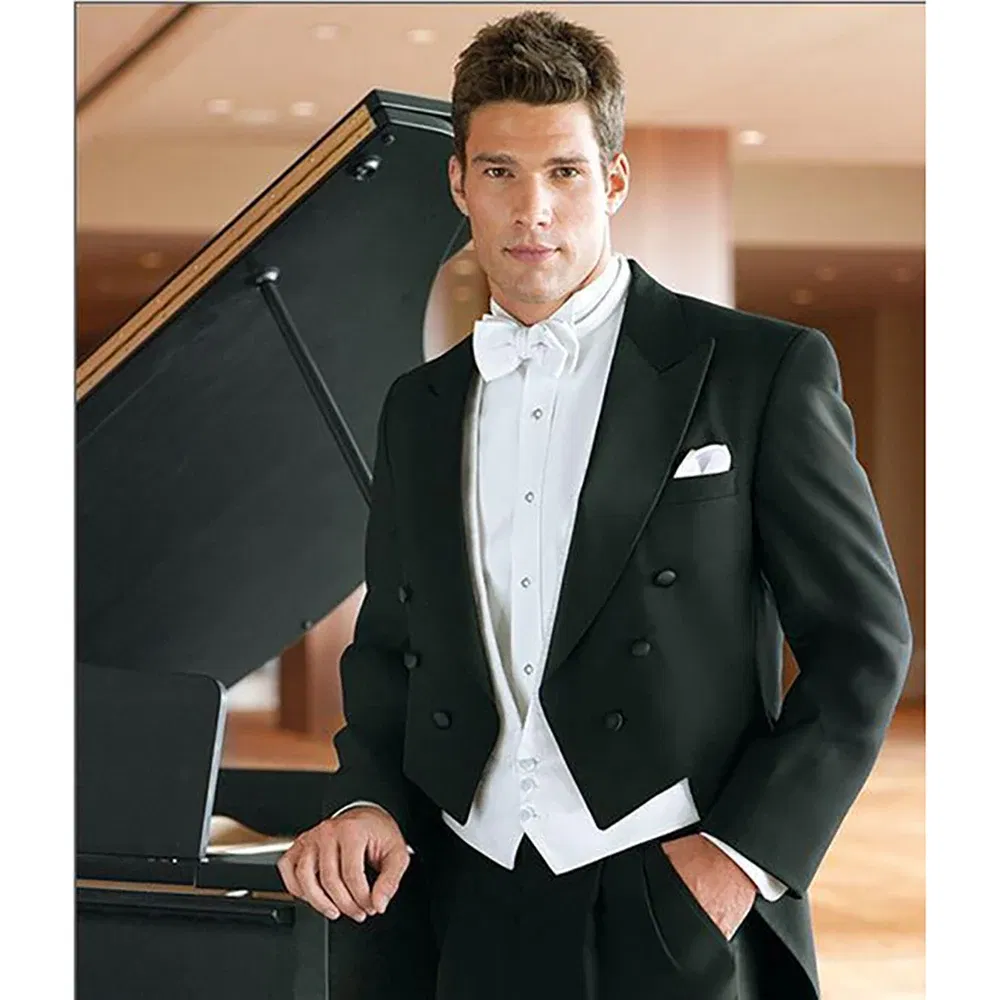 Color: MULTI, Size: XXL - Italy Style Aristocratic Men Suit Three Pieces(Jacket+Pants+Vest) Hot-selling High-quality Double Breasted Male Clothing