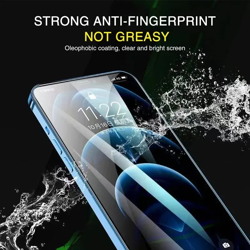 Color: Blue, Bundle: Bundle2 - 2Pcs Hydrogel Film for IPhone 12 13 Pro Max Mini Screen Protectors for IPhone 11 14 Pro XS Max X XR 6 6s 7 8 Plus SE Not Glass