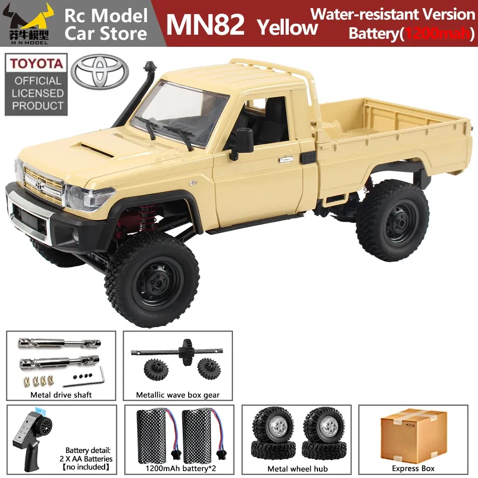 Color: DARK GRAY - MN MODEL 1/12 4X4 Remote Control Diving Off-road Car Retro LC79 Truck Climbing All Terrain Vehicle Rock Crawler Toy for Adult