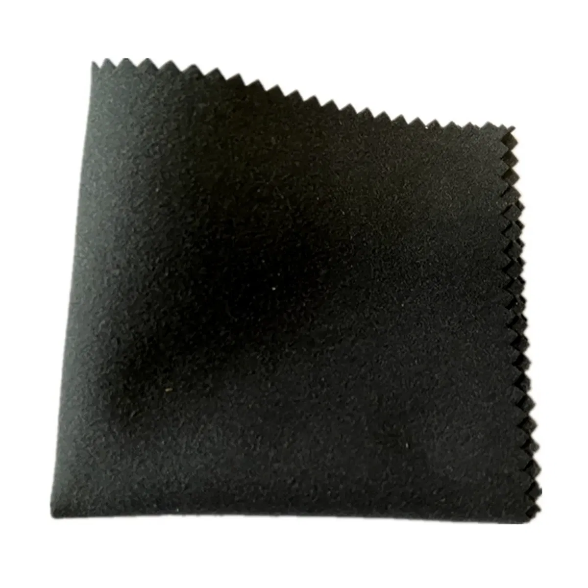 Color: black - 18 X 15CM Large Size Silver Jewelry Polishing Cleaning Wiping Polish Cloth Microfiber Suede Fabric