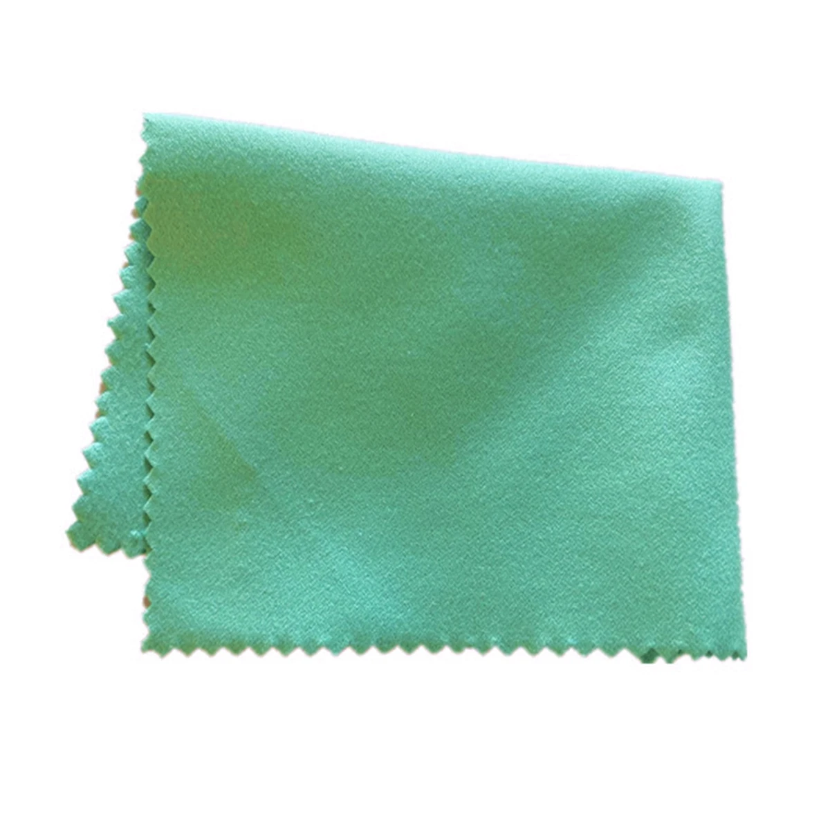 Color: black - 18 X 15CM Large Size Silver Jewelry Polishing Cleaning Wiping Polish Cloth Microfiber Suede Fabric