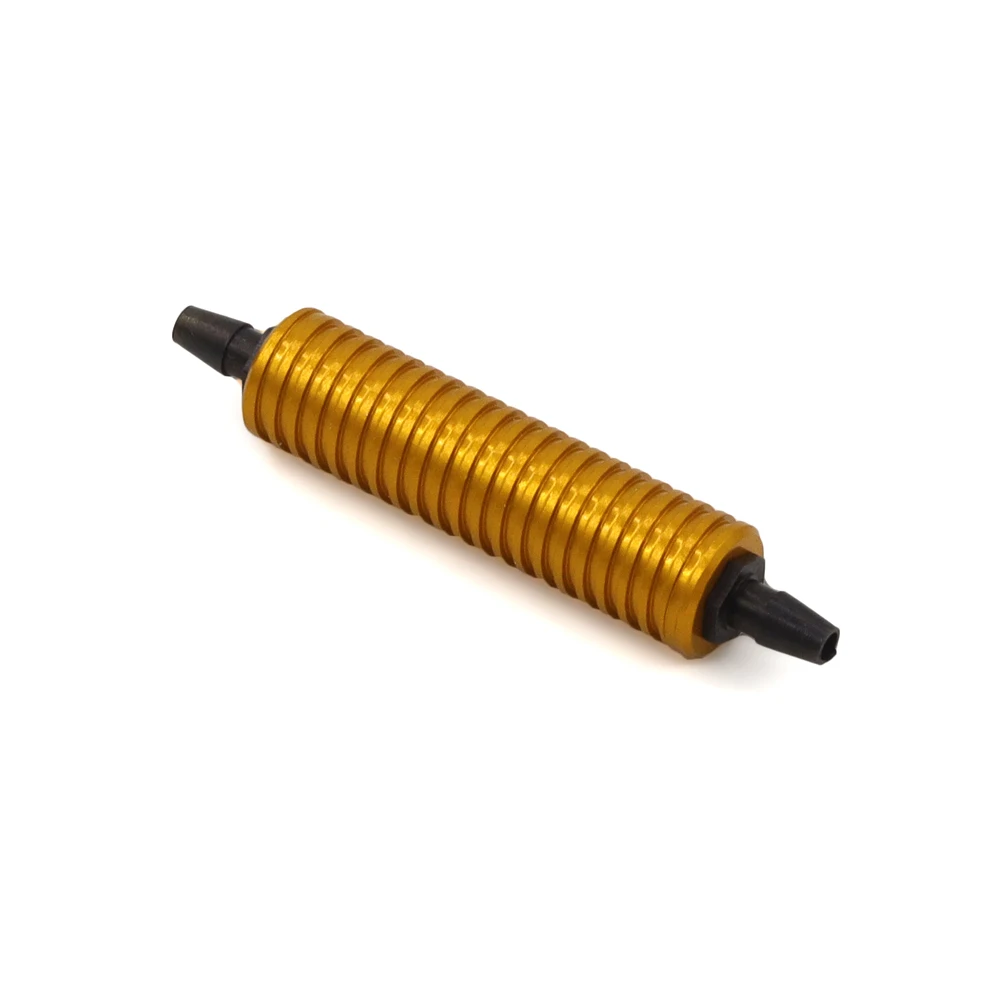 Color: Silver - HSP 80119 Fuel Tank Air Cooler Back Pressure for 1/8 1/10 Model RC Nitro Car Hpi Savage Revo Buggy Nitro Car