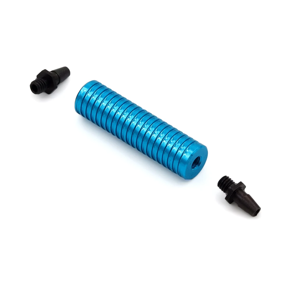 Color: Silver - HSP 80119 Fuel Tank Air Cooler Back Pressure for 1/8 1/10 Model RC Nitro Car Hpi Savage Revo Buggy Nitro Car