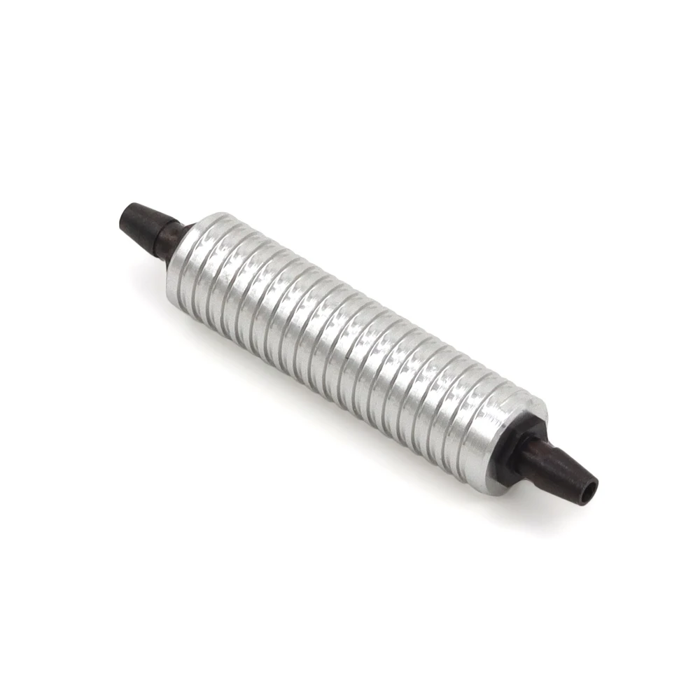 Color: Silver - HSP 80119 Fuel Tank Air Cooler Back Pressure for 1/8 1/10 Model RC Nitro Car Hpi Savage Revo Buggy Nitro Car