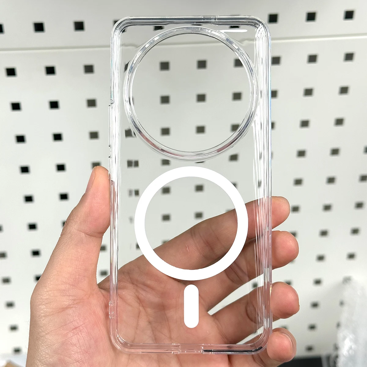Color: Clear, Material: ABS - Magnetic Case For Xiaomi 14 Ultra Shockproof Magsafe Wireless Charging Clear Phone Cover Tpu Magnetic Frosted Protective Cover