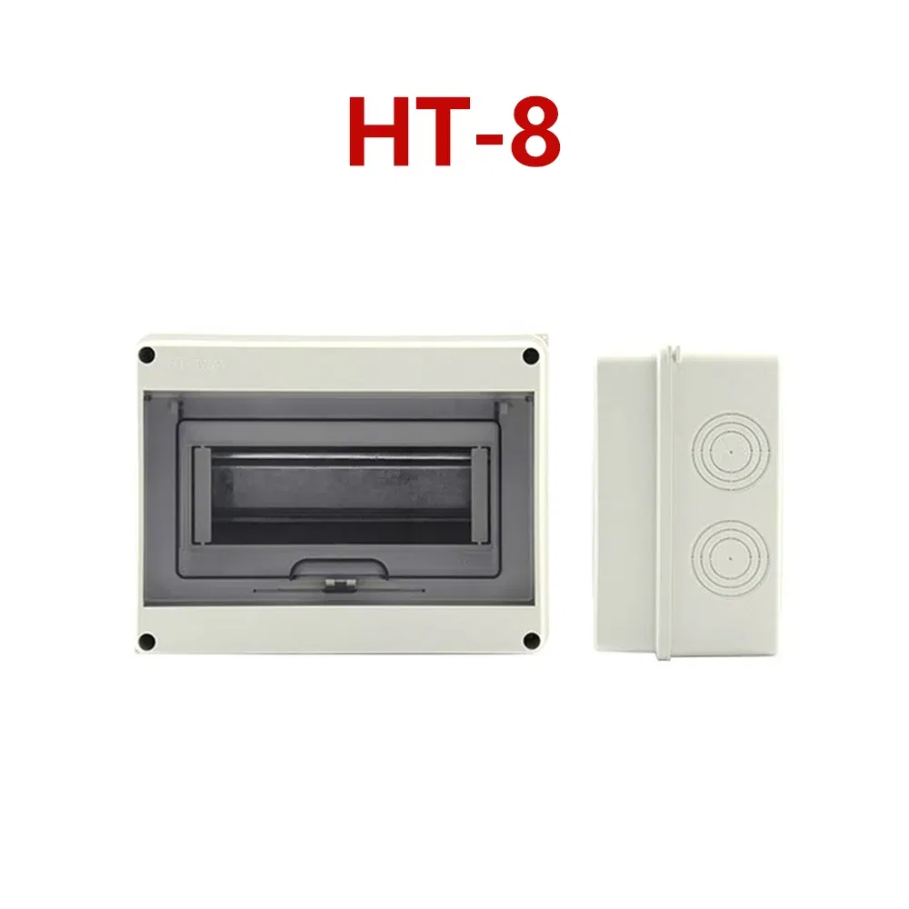 Color: army green - Outdoor Waterproof Electrical Distribution Box Circuit Breaker MCB Power Plastic Junction Wire Box IP65 Power Supply
