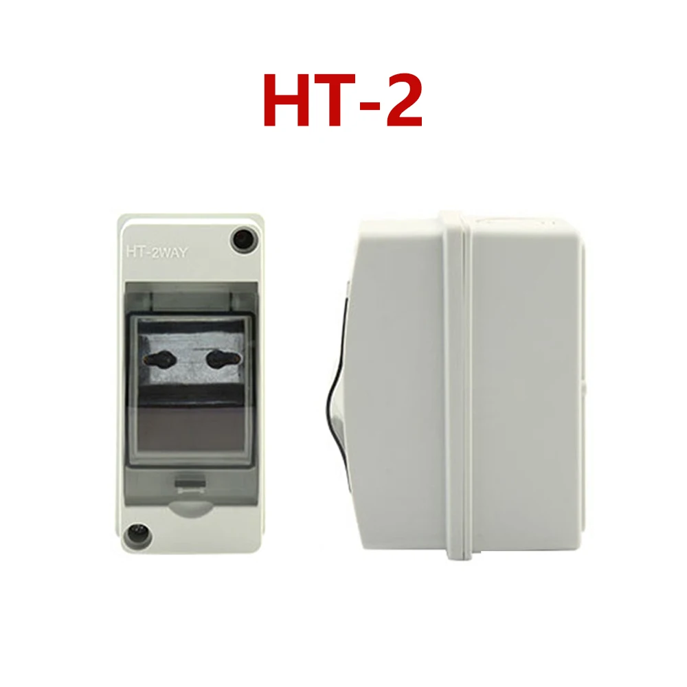 Color: army green - Outdoor Waterproof Electrical Distribution Box Circuit Breaker MCB Power Plastic Junction Wire Box IP65 Power Supply