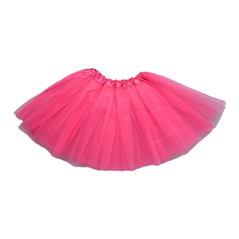 Color: Blue - Children Kids Girls Ballet Skirts Elastic Mesh Tutu Ballerina Dress Gymnastics Dancing Skirt Princess Pettiskirts