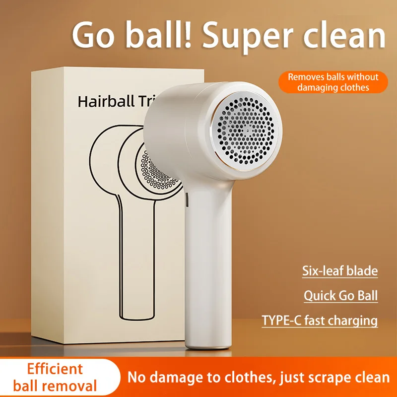 Color: WHITE - 2025 Hair Ball Trimmer Home Usb Portable Rechargeable Hair Ball Trimmer Hair Ball Remover Shaving Machine Sweater Trimmer