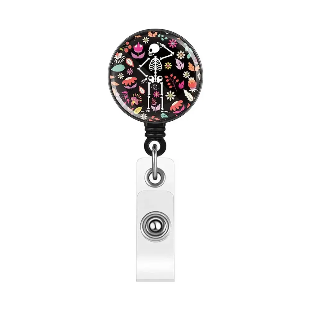 Color: Navy Blue - X-Ray Badge Reel Retractable Radiology Badge Reel Holder Ct Rays Nurse Doctor Student Card Reel Clip Office Supply Recoil Badge