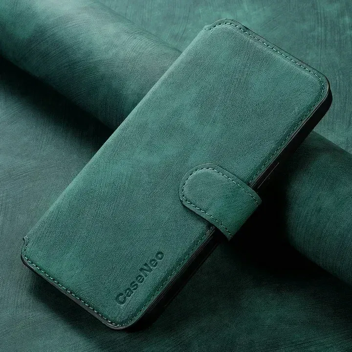 Color: green, Material: POLYESTER - For Motorola Edge 50 Neo 60 Fusion 5G Luxury Case Leather Wallet Card Capa Moto Edge 60 Pro Case Edge50 S50 60s Pro Magnet Cover