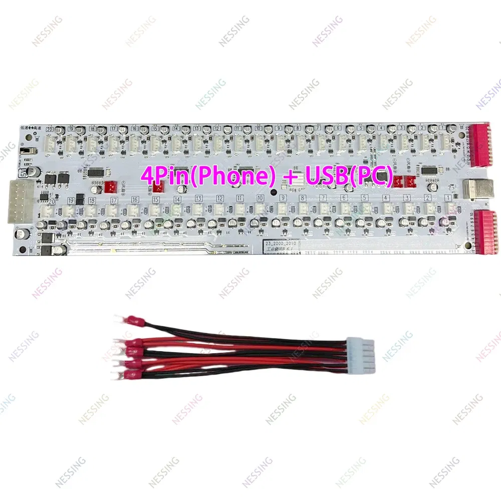Color: Pink - Mobile Phone Group Control Equipment Motherboard Ethernet OTG USB Connection Independent Switch Smartphone USB Farm Mainboard